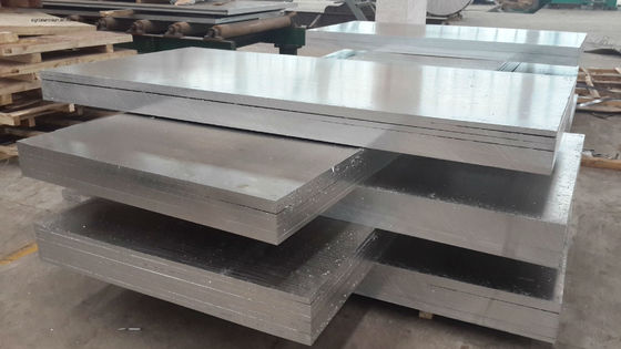 7075 hoja plateada de metal de aluminio pulida de la aleación de aluminio de T6 T651