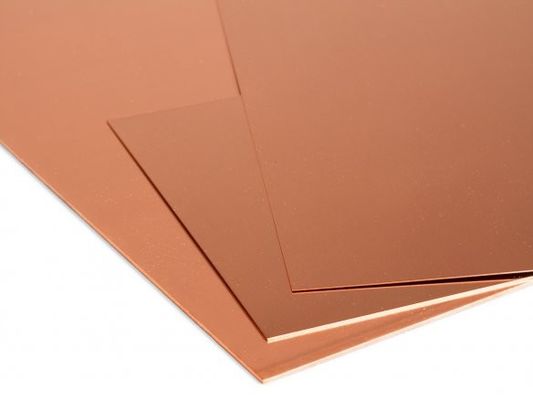 Placas metálicas de cobre de 5 mm de alta resistencia a la corrosión para maquinaria pesada
