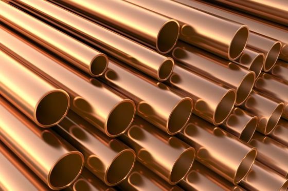 Tubo del tubo del cobre de la CA de la refrigeración certificación del SGS ISO de 4 pulgadas
