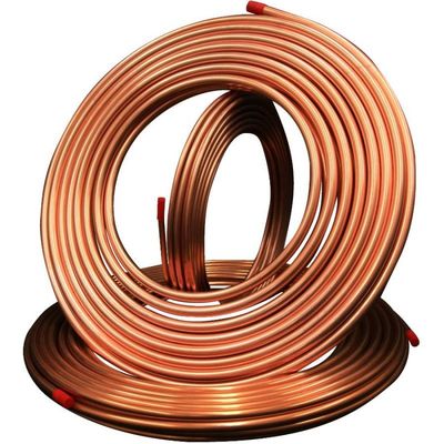 Tubo del tubo del cobre de la CA de la refrigeración certificación del SGS ISO de 4 pulgadas