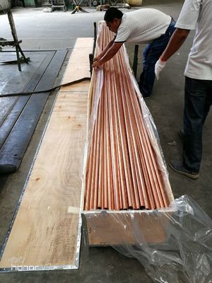 4 pulgadas revisten el tubo del tubo con cobre para la longitud de 3M los 6m del refrigerador de la condición del aire