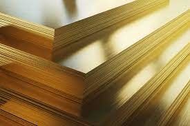 Material 0.5m m de ASTM B152M Brass Sheet Plate C1100 0.8m m densamente