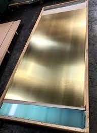Material 0.5m m de ASTM B152M Brass Sheet Plate C1100 0.8m m densamente