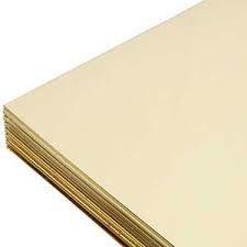 Acción de la hoja de cobre amarillo de C2680 H65 CuZn33, ODM del OEM de la placa de cobre amarillo 6m m