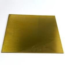 Placa de cobre amarillo 5m m, hoja de cobre amarillo fina C67400 de H62 H65 para los dispositivos termales