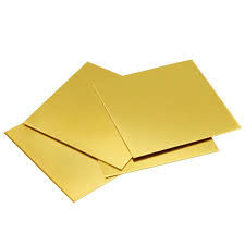 Placa de cobre amarillo 5m m, hoja de cobre amarillo fina C67400 de H62 H65 para los dispositivos termales